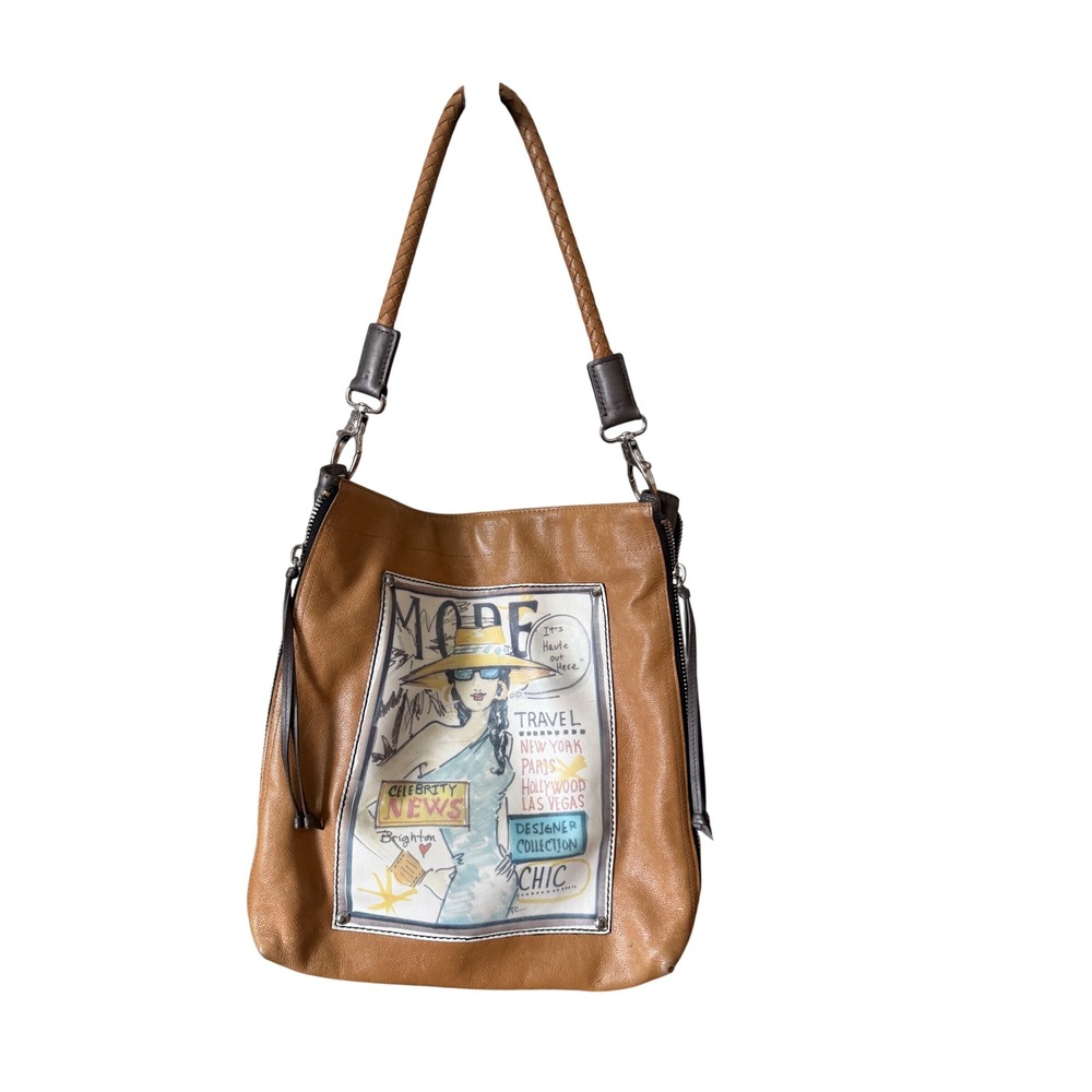 Brighton Limited Edition Mode Fashionista Celebrity Edition Leather Hobo Bag